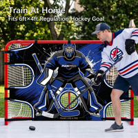 Bâche de cible de tir de hockey sur glace robuste PUCKPROS, équipement d'entraînement pour le tir, pour l'extérieur et l'intérieur, vente en gros
