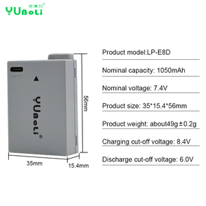Nouvelle batterie d'appareil photo USB Type-C <span class=keywords><strong>LP</strong></span>-<span class=keywords><strong>E8</strong></span> LPE8 <span class=keywords><strong>LP</strong></span> <span class=keywords><strong>E8</strong></span> pour <span class=keywords><strong>Canon</strong></span> EOS 550D 600D 650D 700D - Product Image 6