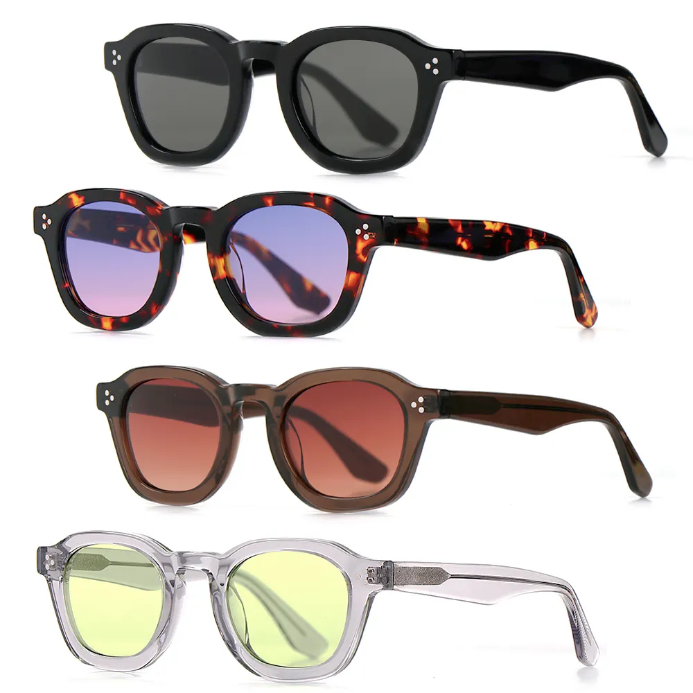 Sonnenbrille 2024 Hersteller Angemessener Preis Hochwertige Luxus Modische Acetat Sonnenbrille Frauen Männer