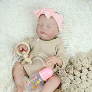 Lifereborn Muñecas <span class=keywords><strong>Reborn</strong></span> de Vinilo de 19'' (48cm) Económicas, para Dormir, con Accesorios, Bebés <span class=keywords><strong>Reborn</strong></span> Realistas - Product Image 6