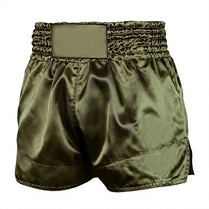 <b>Black</b> Boxing Shorts With Yellow Back Panel Unisex Polyester Adult <b>Combat</b> Sports Wear - Product Image 2