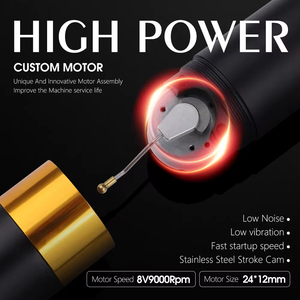 Máy phun xăm cầm tay XNET Core Trung Quốc 1800mAh, hành trình kim 4.0mm, máy xăm quay không dây chuyên nghiệp dành cho người mới bắt đầu, nghệ thuật body art - Product Image 2