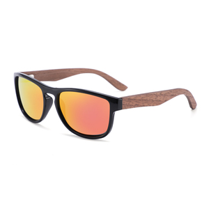 Lunettes de soleil polarisées en bois de luxe unisexe CONCHEN, logo personnalisé, monture carrée, <span class=keywords><strong>UV</strong></span> <span class=keywords><strong>400</strong></span>, <span class=keywords><strong>cat</strong></span>égorie 3, verres transparents TAC, effet miroir - Product Image 5