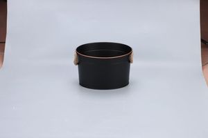 Cổ Điển Ánh Sáng Sang Trọng Xô Đá Ba Mảnh Thiết Lập Bán Buôn Tin Craft Công Suất Lớn Thép Không Gỉ Xô Đá Cây Gai Dầu Dây Xử Lý - Product Image 3