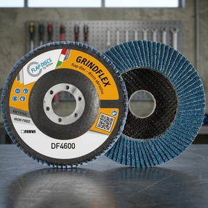 แผ่นเจียร FERVI Disco Lamellare Grindflex ขนาดใหญ่ ปานกลาง ความหยาบ 40 กราเน่ 13300 รอบต่อนาที สำหรับเจียร ซิลิคอนคาร์ไบด์ อะลูมิเนียมออกไซด์ และเพชร - Product Image 3