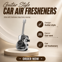 Diffuseur d’aromathérapie voiture en forme de guitare, clip de ventilation, parfum aux huiles essentielles, cadeau décoratif