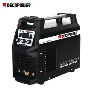 Decapower máquina de solda inversor, máquina de solda inversor dc decapower 200 amps 220v 2 em 1 soldador de arco tig