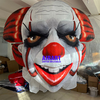 Monstre de diable gonflable de décoration de fête de nuit d'halloween, ballon gonflable d'enfer de démon