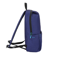 Sac à dos carré classique léger de 10 L, ergonomique et rembourré, sac d'école de couleur unie, sac à dos décontracté pour étudiants unisexes
