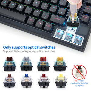 Skyloong GK75 3 Mode <span class=keywords><strong>Gateron</strong></span> Pro3.0 Commutateur optique Clavier de jeu mécanique ODM Fabricant OEM pour le fabricant d'origine - Product Image 4