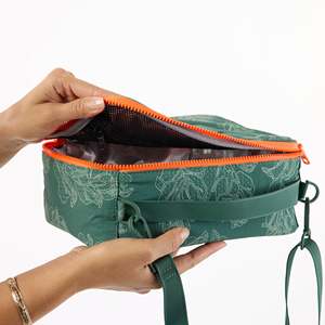 Bolsa Térmica Personalizada Ligera de Nailon Ripstop 100% para Alimentos y Bebidas, Bolsa de Picnic con Diseño de Flores de Hibisco - Product Image 4
