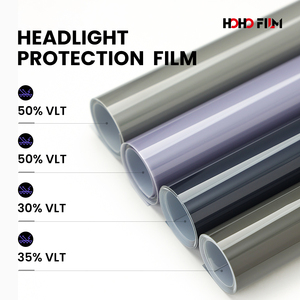 HOHOFILM 0,3 m X 1,5 m Autocuración Anti Scratch Smoky Charcoal 35% VLT TPU Headlight PPF 190 Microns Película de protección de <span class=keywords><strong>faros</strong></span> - Product Image 6