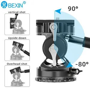 BEXIN Hydraulic Head 2D-Dämpfung mit Schnell wechsel platte für die Klemm montage für Stativ kameras