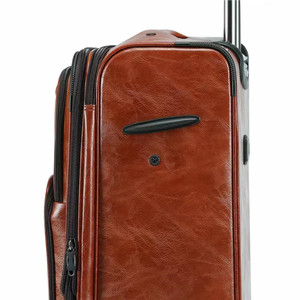 Liquidation vente à la mode coque dure bagage à main chariot sac de voyage petites valises à bagages en cuir avec poche pour ordinateur portable - Product Image 6