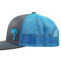 Gorras de golf snapback de malla tipo trucker con bordado 3D de precisión RTS, las más populares, con visera ligeramente curvada, para hombre