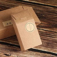 Boîte pliante en papier kraft pour emballage alimentaire, sachet de médicaments chinois, patchs pour le ventre, fruits secs, thé, boîte d'emballage spécialisée avec logo personnalisé