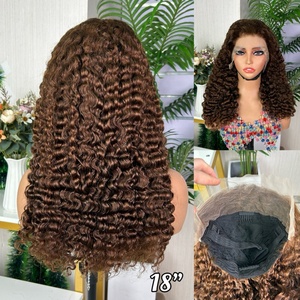 วิกผมแท้แบบใสไร้กาว 13x4  แบบดัดลอนพม่า ผมมนุษย์แท้  วิกผมหน้าผากลูกไม้ - Product Image 3