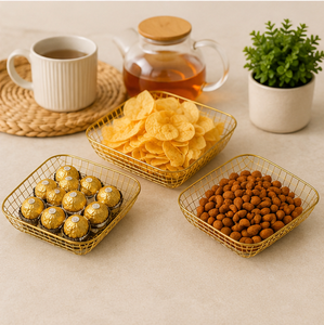 Home <b>Storage</b> Decorative Art Deco <b>Basket</b> Organizer Multipurpose Container Fruit <b>Basket</b> For Kitchen Counter <b>Storage</b> - Product Image 5