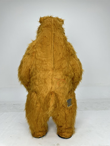 Costume de mascotte gonflable d'usine Ours <span class=keywords><strong>Masha</strong></span> pour adulte, tenue de poupée en fourrure de dessin animé pour carnaval, publicité et spectacle - Product Image 2