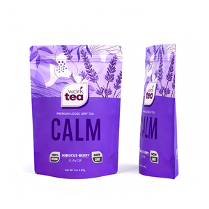 प्रीमियम ढीली पत्ती चाय बैग 140 माइक्रोन की मोटाई कार्बनिक जड़ी बूटी चाय पैकेजिंग खाद्य ग्रेड अनुकूलन योग्य गर्मी सील स्टैंड बैग - Product Image 2