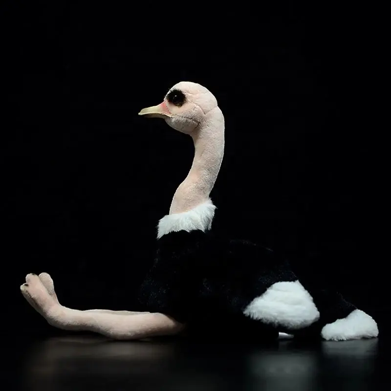 Kunden spezifisches realistisches Straußen-Kuscheltier-Spielzeug Echtes Leben Afrikanische Strauße Vögel Plüschtiere