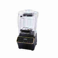 Mixeur Commercial Multifonction Haute Vitesse 1200W avec Boîtier en Acier Inoxydable, 5 Vitesses, Silencieux, Couvercle Anti-Bruit, Utilisation Domestique