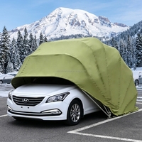 Abri de voiture rétractable robuste Ling Chuang GM-007, imperméable et résistant au vent, tente de garage pliable, auvent mobile d'extérieur
