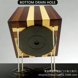 Wooden Rotating Cutlery <b>Rack</b> With Magnetic Knife Holder 360 Degree Base For <b>Kitchen</b> Countertop <b>Storage</b> - Product Image 3