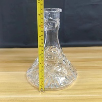 Vente en gros en usine d'accessoires pour shisha narguilé Bouteilles en verre faites à la machine vase à shisha
