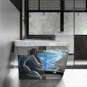 <span class=keywords><strong>WC</strong></span> intelligent HuSheng intégré avec réservoir d'eau, lumière et toilettes électriques intelligentes, personnalisable en termes de distance de pose - Product Image 2