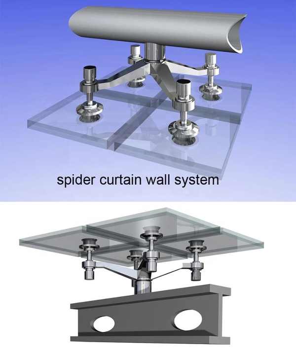 High Quality Structural Aluminum Frame Glass Curtain Walls