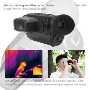 Monocular Térmico Compacto para Observación y Caza, Sensor Infrarrojo 400*300, Dispositivo de Visión Nocturna OEM, Lente de 13 mm, Visión Nocturna 3X - Product Image 4