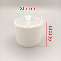 Pot de rangement rond en acrylique blanc moderne, récipient décoratif multifonctionnel avec poignée supérieure