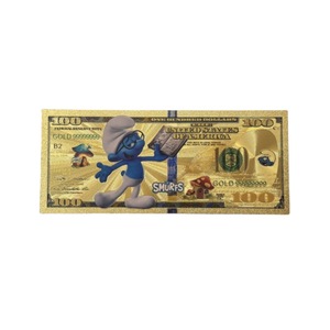 Venta al por Mayor <span class=keywords><strong>de</strong></span> 5 Diseños <span class=keywords><strong>de</strong></span> <span class=keywords><strong>Billetes</strong></span> <span class=keywords><strong>de</strong></span> <span class=keywords><strong>100</strong></span> Dólares con Lámina Dorada <span class=keywords><strong>de</strong></span> los Chicos Smurfs, <span class=keywords><strong>Billetes</strong></span> Conmemorativos <span class=keywords><strong>de</strong></span> Colección - Product Image 4