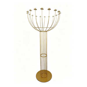 Centro de Mesa Metálico Alto para Decoración de Bodas, Portavelas, Soporte para Flores, Decoración para Fiestas y Bodas - Product Image 3
