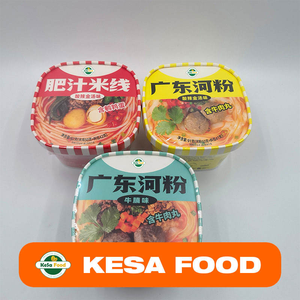Mie Beras Tepung Terigu Rasa Cabai Merah Pedas Shanghai Kesa 91g, Umur Simpan 9 Bulan, Direbus, Grosir 12 Dus