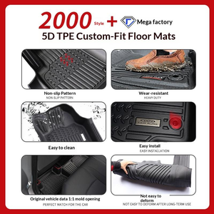 Alfombrillas de Coche Resistentes a los Arañazos, Impermeables, para el Interior del Automóvil, Alfombrilla para Maletero para TOYOTA, <span class=keywords><strong>Precio</strong></span> Bajo en Oferta - Product Image 5