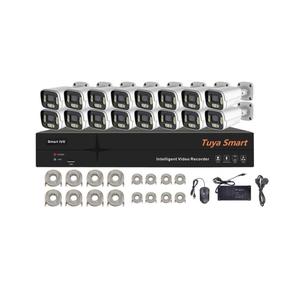 Tuya 16 canales 4MP PoE Cámara IP NVR sistema 24/7 grabación reproducción detección de movimiento grabadora de vídeo en red 16CH POE NVR Kit - Product Image 1