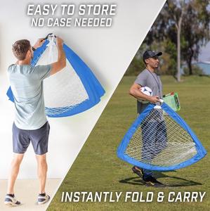 Porte da Calcio Portatili per Bambini - <span class=keywords><strong>13</strong></span> Opzioni di Colore - Scegli 4 X 3 ft o 6 X 4 ft - Reti Pop-up Team Tone per Cortile - Product Image 2