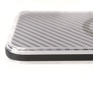 Étui magnétique JOYPORODO B147 à double tonalité avec motif en fibre de carbone et support d'objectif pour iPhone 12 13 14 15 16 17 Pro Max et <span class=keywords><strong>Samsung</strong></span> - Product Image 5