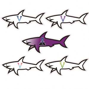 Nouvel autocollant décoratif en PVC imperméable imprimé UV, motif drapeau Paul Shark, dessin animé très populaire, CP Jul Vrunk Marseille - Product Image 3