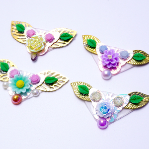 Pegatinas de diamantes de imitación sueltos de resina adhesiva Mei Shang con diseño de <span class=keywords><strong>mariposa</strong></span> personalizado para tatuajes faciales tipo pintura - Product Image 6