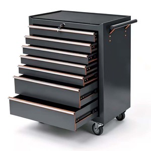 Heavy Duty Steel Rolling Tool Cabinet With <b>Lockable</b> <b>Drawers</b> Double Door Storage Mobile Workshop Cart for Garage Mechanic Use - Product Image 1