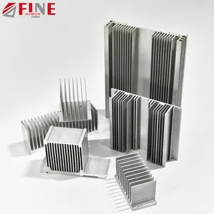 6000系列铝散热器挤压型材散热6082铝型材定制铝散热器