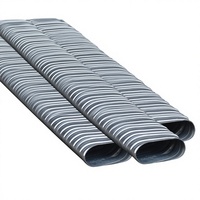 Tuyau ondulé plat en plastique anti-fuite - Remplacement idéal pour les conduites ondulées métalliques