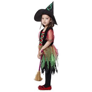 Nouveauté - Costume de sorcière pour filles pour fête d'Halloween, robe de cosplay avec chapeau 4ourcostumes - Product Image 4