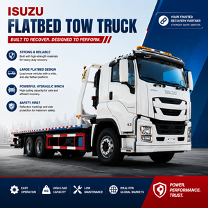 Camion <span class=keywords><strong>de</strong></span> remorquage à plateau plat <span class=keywords><strong>de</strong></span> 10 tonnes |   Châssis Isuzu GIGA |   Camion <span class=keywords><strong>de</strong></span> transport multi-véhicules - Product Image 4