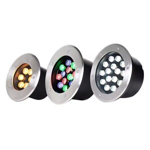 Nouveau 3W/6W/7W/9W/12W/15W <span class=keywords><strong>LED</strong></span> <span class=keywords><strong>extérieur</strong></span> sol de jardin RGB souterrain enterré lampe <span class=keywords><strong>Spot</strong></span> paysage lumière AC 85-265V <span class=keywords><strong>IP67</strong></span> - Product Image 1