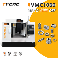 Centre d'usinage vertical VMC1060 fabriqué en Chine, 3 axes BT40 8000 tr/min, machine de fraisage CNC pour pièces de précision