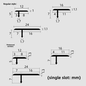 Bande <span class=keywords><strong>de</strong></span> bordure <span class=keywords><strong>en</strong></span> alliage d'aluminium <span class=keywords><strong>en</strong></span> forme <span class=keywords><strong>de</strong></span> T pour <span class=keywords><strong>carrelage</strong></span>, sol <span class=keywords><strong>en</strong></span> bois, <span class=keywords><strong>seuil</strong></span> <span class=keywords><strong>de</strong></span> <span class=keywords><strong>porte</strong></span> avec boucle <span class=keywords><strong>de</strong></span> conception moderne et fonctions <span class=keywords><strong>de</strong></span> pressage des joints - Product Image 4